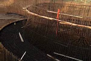 攀枝花砼烟囱新建施工现场